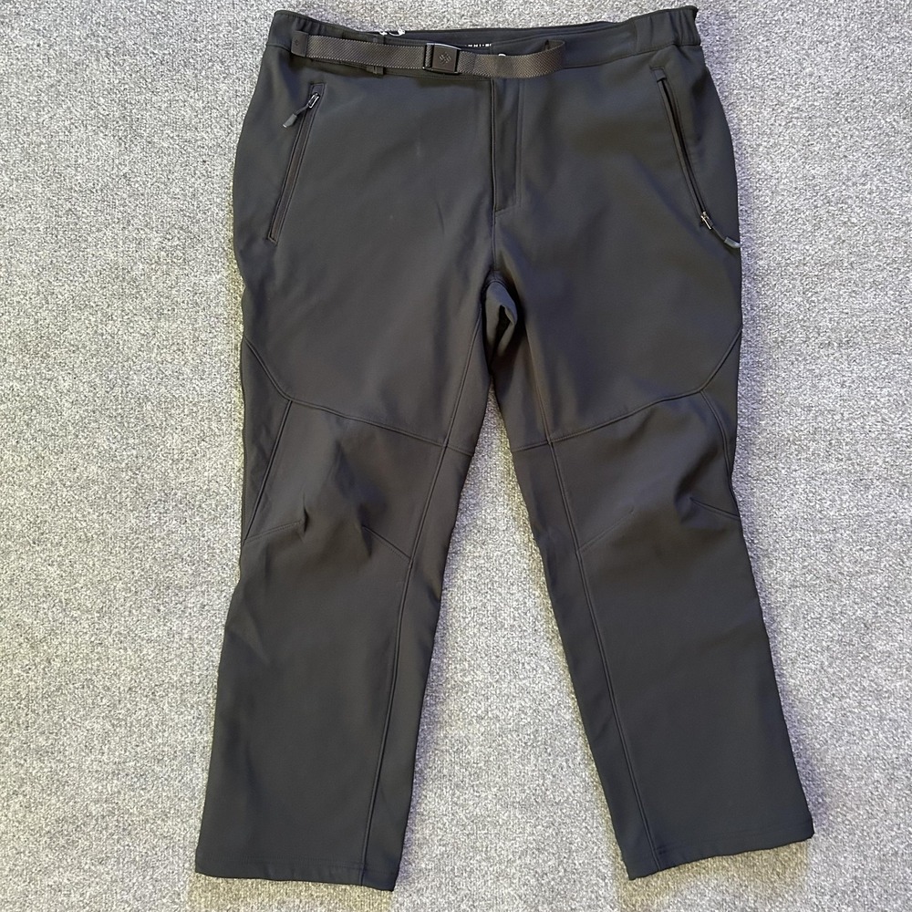 Columbia Pants Mens 42x30 Black Omni-Heat Omni-Shield Softshell Ski Snow AM8128
